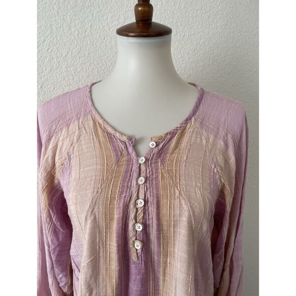 L Space Dress Maxi Pullover Striped Beach Coverup Bohemian Cassia - Picture 2 of 13